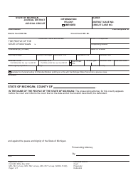 Document preview: Form MC200A Felony Information - Michigan
