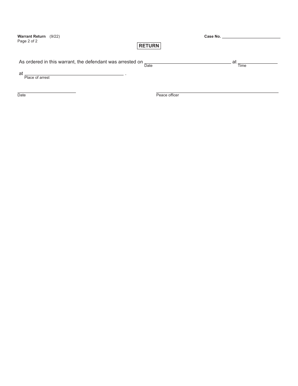 Form MC200W Felony Set - Warrant - Michigan, Page 4