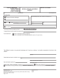 Document preview: Form MC229 Motion, Affidavit, and Bench Warrant - Michigan
