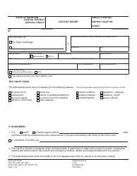Form MC240B Custody Order - Michigan