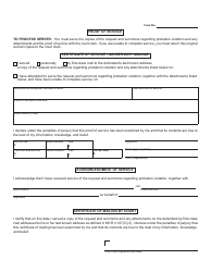 Form MC246 Request and Summons for Probation Violation - Michigan, Page 2