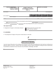 Form MC391 Part 1 Order Canceling Assignment of Wages - Michigan, Page 2