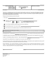 Document preview: Form MC505 Contact Information - Michigan