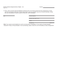 Form MC446 Probation Violation Arraignment Advice of Rights - Michigan, Page 2