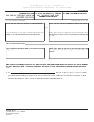Document preview: Form MC97M Protected Personal Identifying Information - Michigan (Hmong)