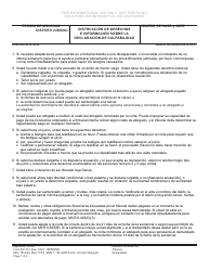 Formulario DC213 Declaracion De Culpabilidad - Michigan (Spanish)