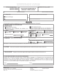 Document preview: Formulario MC222 Solicitud De Designacion De Abogado Y Orden Judicia - Michigan (Spanish)