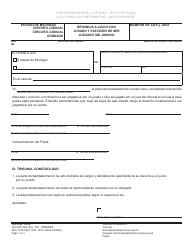 Document preview: Formulario MC260 Renuncia a Juicio Con Jurado Y Eleccion De Ser Juzgado Sin Jurado - Michigan (Spanish)