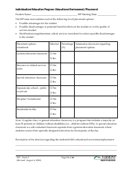 Form 5 Individualized Education Program (Iep) - Vermont, Page 15