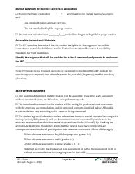 Form 5 Individualized Education Program (Iep) - Vermont, Page 18