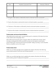 Form 5 Individualized Education Program (Iep) - Vermont, Page 8