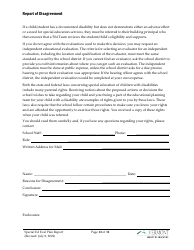 Form 2 Special Education Evaluation Plan and Report - Vermont, Page 12