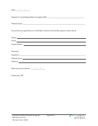 Form 6 Consent for Initial Provision of Special Education Services - Vermont, Page 2