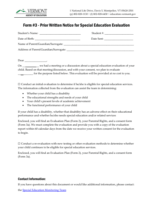 Form 3  Printable Pdf