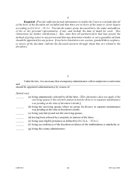 Form GPCSF2 Petition for Temporary Letters of Administration - Georgia (United States), Page 3