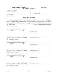 Form GPCSF2 Petition for Temporary Letters of Administration - Georgia (United States), Page 7