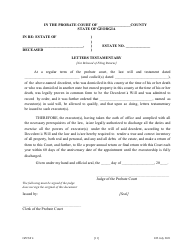 Form GPCSF4 Petition to Probate Will in Common Form - Georgia (United States), Page 13