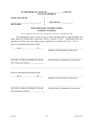 Form GPCSF4 Petition to Probate Will in Common Form - Georgia (United States), Page 8