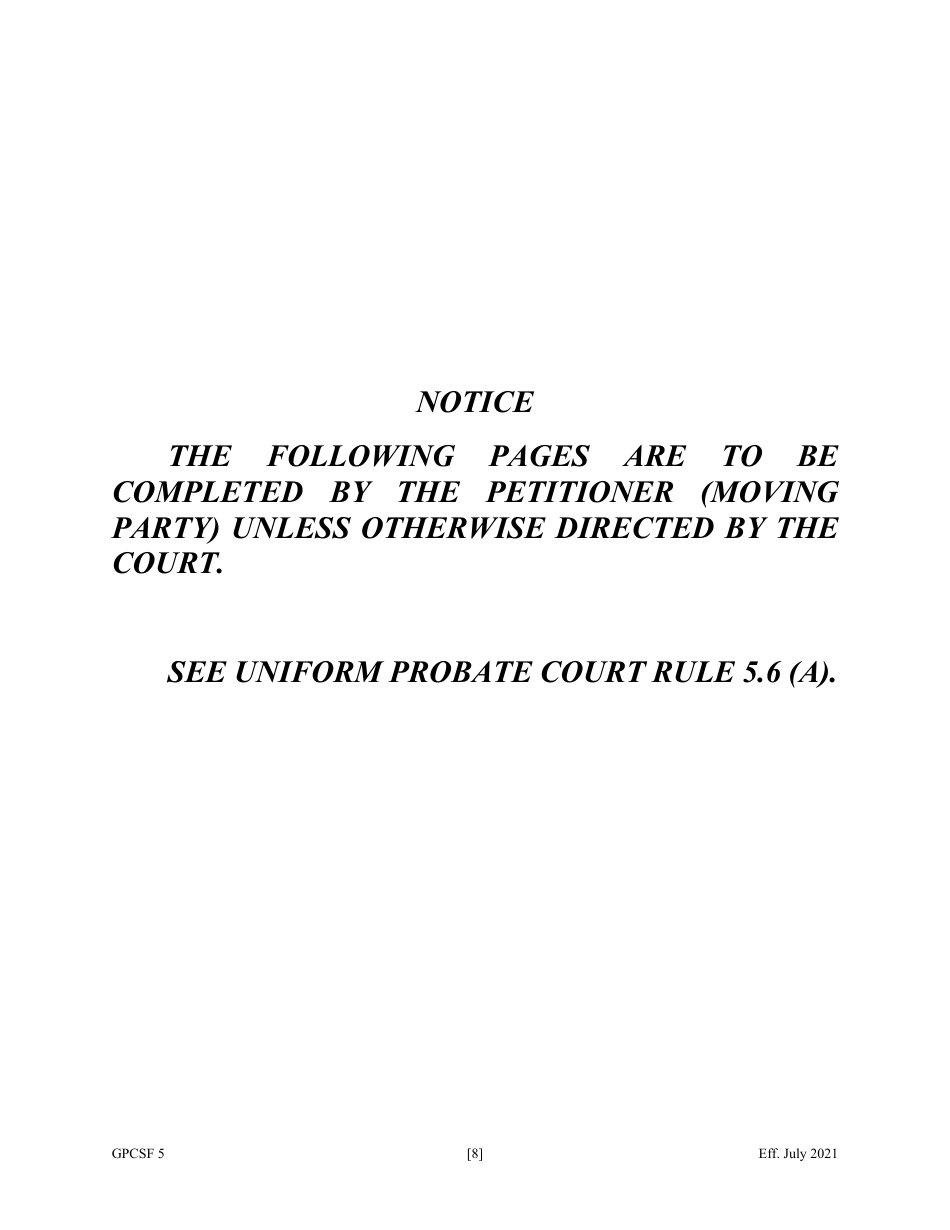 Form GPCSF5 Petition to Probate Will in Solemn Form - Georgia (United States), Page 10