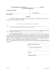 Form GPCSF5 Petition to Probate Will in Solemn Form - Georgia (United States), Page 14