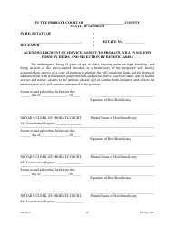 Form GPCSF7 Petition to Probate Will in Solemn Form and for Letters of Administration With Will Annexed - Georgia (United States), Page 10
