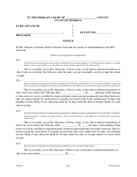 Form GPCSF7 Petition to Probate Will in Solemn Form and for Letters of Administration With Will Annexed - Georgia (United States), Page 14