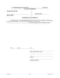 Form GPCSF8 Petition for Letters of Administration With Will Annexed - Will Previously Probated - Georgia (United States), Page 12
