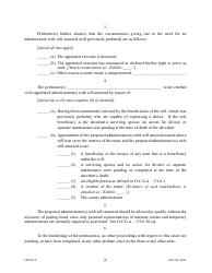 Form GPCSF8 Petition for Letters of Administration With Will Annexed - Will Previously Probated - Georgia (United States), Page 4