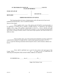 Form GPCSF8 Petition for Letters of Administration With Will Annexed - Will Previously Probated - Georgia (United States), Page 9