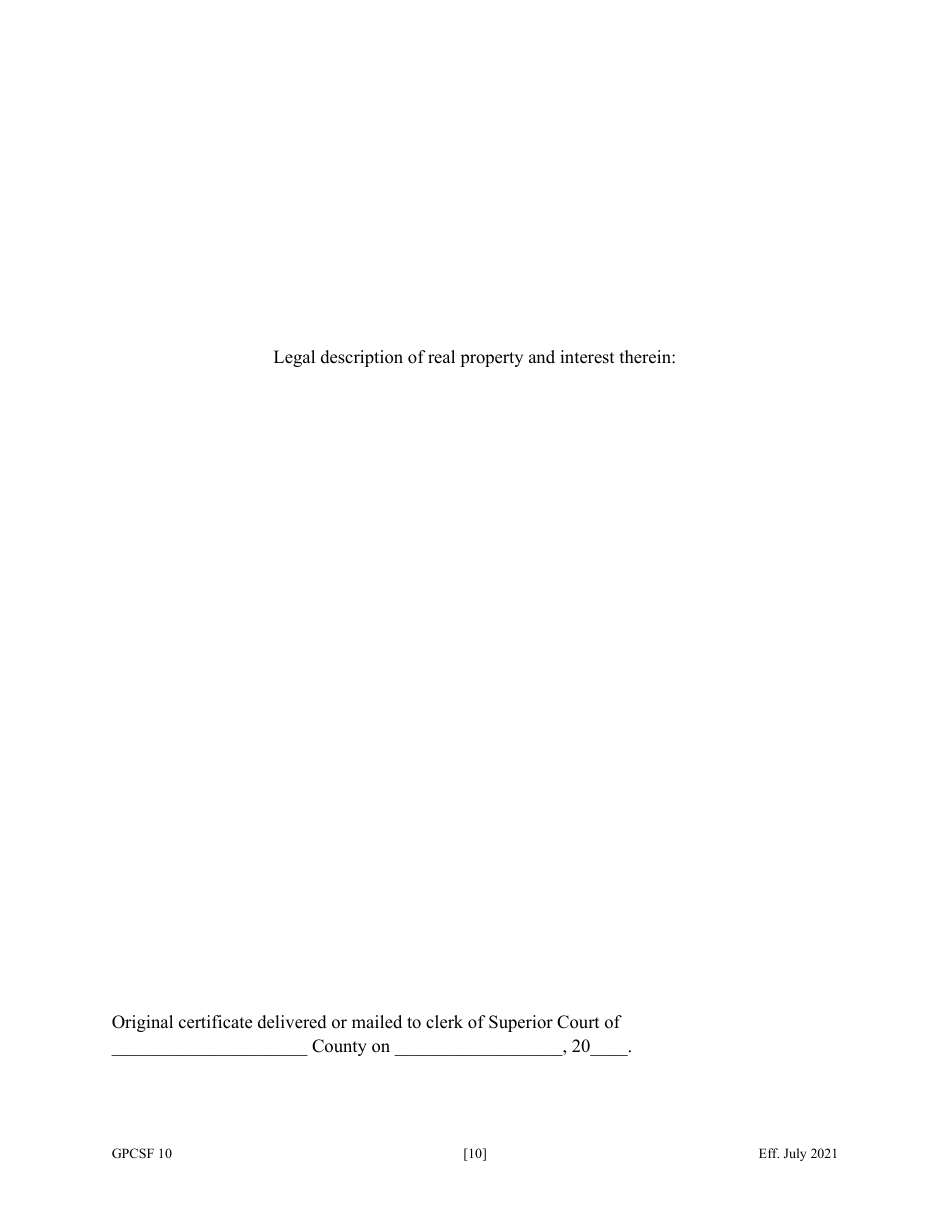 Form GPCSF10 Petition for Years Support - Georgia (United States), Page 12