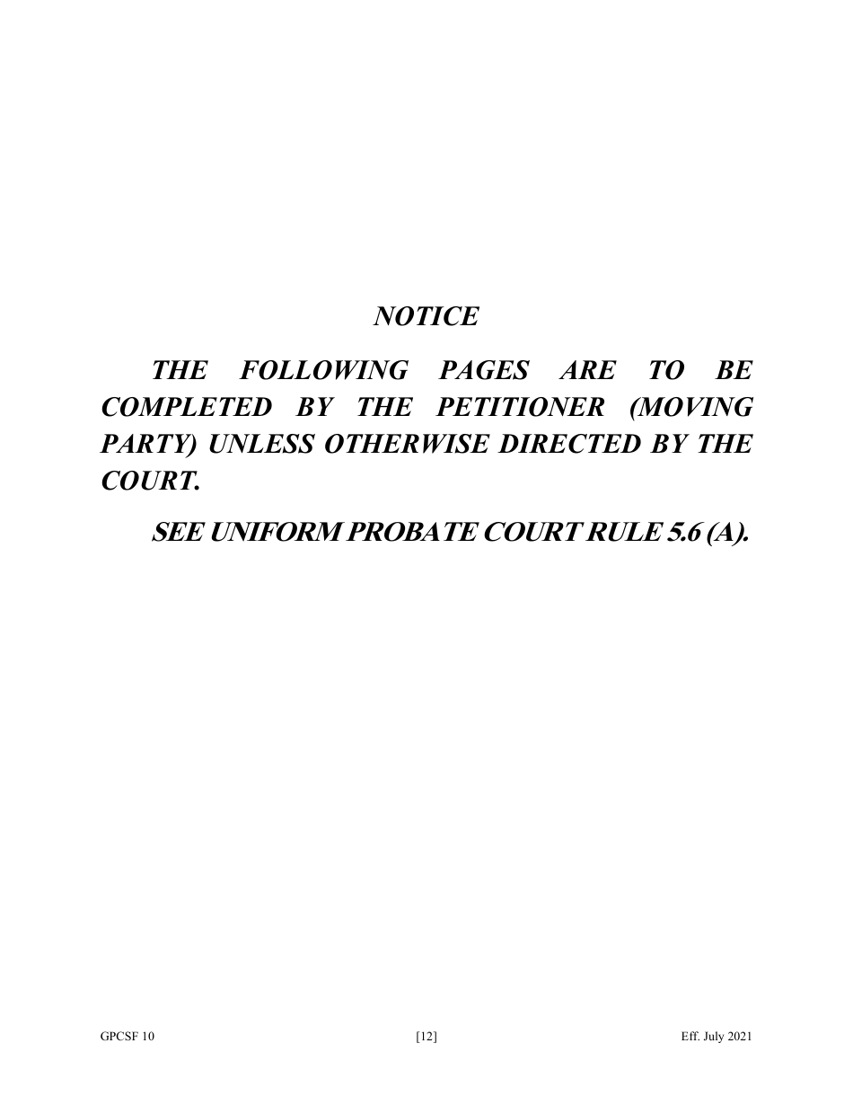 Form GPCSF10 Petition for Years Support - Georgia (United States), Page 14