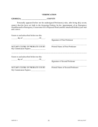 Form GPCSF11 Petition for Appointment of an Emergency Guardian and/or Emergency Conservator for a Proposed Ward - Georgia (United States), Page 11