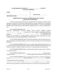 Form GPCSF11 Petition for Appointment of an Emergency Guardian and/or Emergency Conservator for a Proposed Ward - Georgia (United States), Page 16