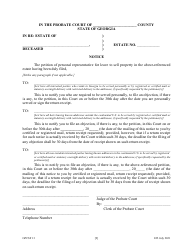 Form GPCSF13 Petition for Leave to Sell Property - Georgia (United States), Page 11