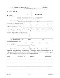 Form GPCSF13 Petition for Leave to Sell Property - Georgia (United States), Page 3
