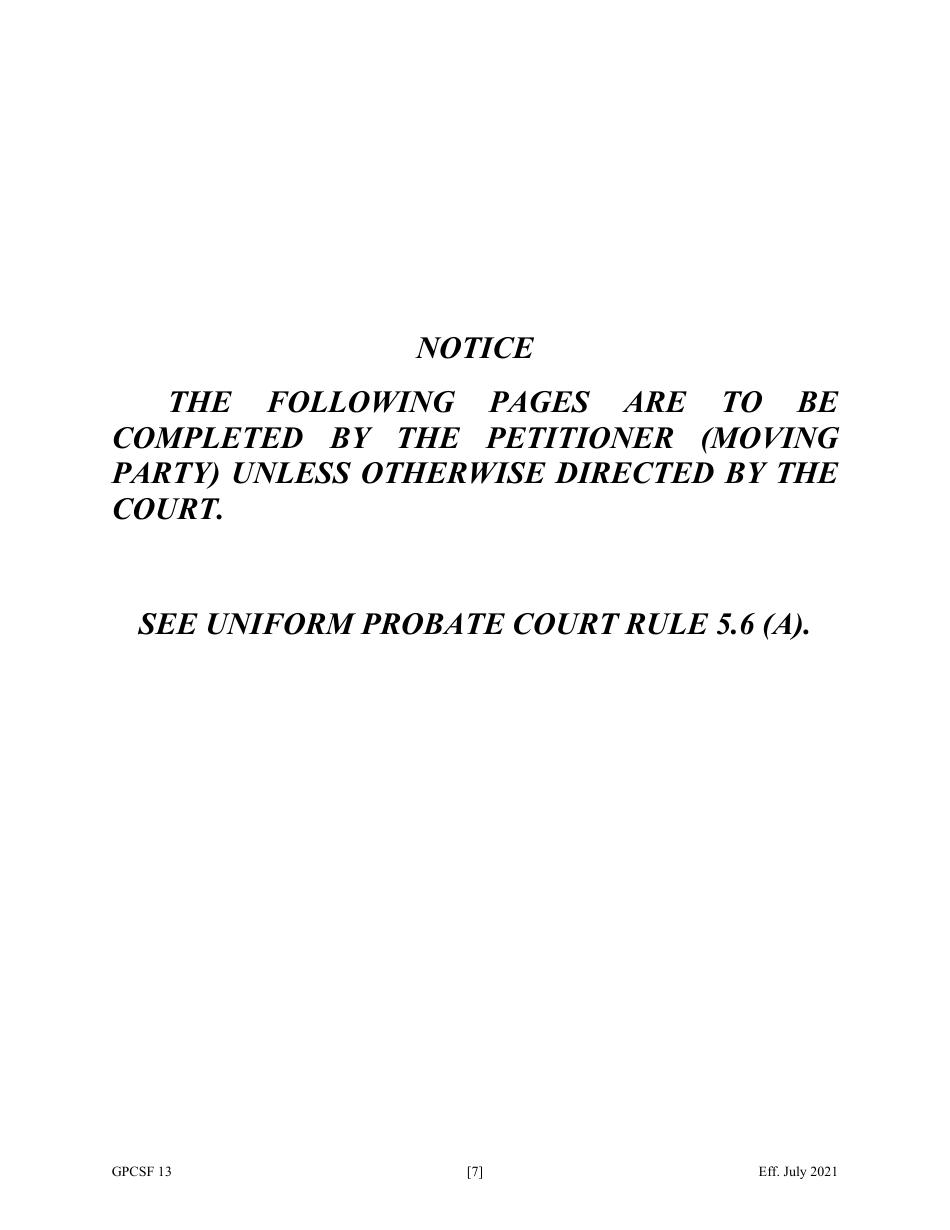 Form GPCSF13 Petition for Leave to Sell Property - Georgia (United States), Page 9
