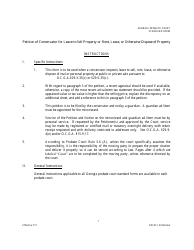 Document preview: Form GPCSF14 Petition of Conservator for Leave to Sell Real or Personal Property or Rent, Lease, or Otherwise Dispose of Said Property - Georgia (United States)