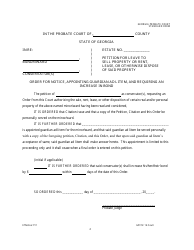 Form GPCSF14 Petition of Conservator for Leave to Sell Real or Personal Property or Rent, Lease, or Otherwise Dispose of Said Property - Georgia (United States), Page 7