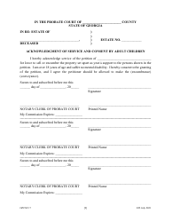 Form GPCSF17 Petition for Leave to Convey or Encumber Property Previously Set Apart as Year&#039;s Support - Georgia (United States), Page 11