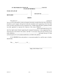 Form GPCSF17 Petition for Leave to Convey or Encumber Property Previously Set Apart as Year&#039;s Support - Georgia (United States), Page 12