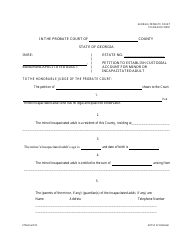 Form GPCSF22 Petition to Establish Custodial Account for Minor or Incapacitated Adult - Georgia (United States), Page 2