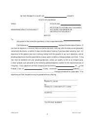 Form GPCSF22 Petition to Establish Custodial Account for Minor or Incapacitated Adult - Georgia (United States), Page 6