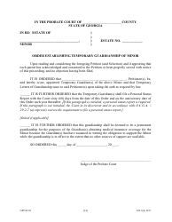 Form GPCSF28 Petition for Temporary Letters of Guardianship of Minor - Georgia (United States), Page 16