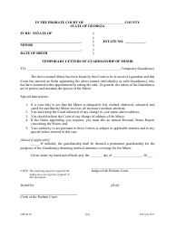 Form GPCSF28 Petition for Temporary Letters of Guardianship of Minor - Georgia (United States), Page 18