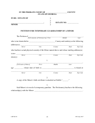 Form GPCSF28 Petition for Temporary Letters of Guardianship of Minor - Georgia (United States), Page 3