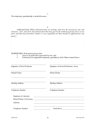 Form GPCSF28 Petition for Temporary Letters of Guardianship of Minor - Georgia (United States), Page 6