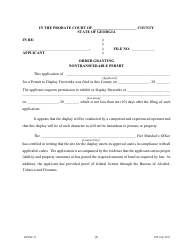 Form GPCSF31 Application for Permit to Conduct Public Fireworks Display - Georgia (United States), Page 11