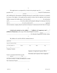 Form GPCSF31 Application for Permit to Conduct Public Fireworks Display - Georgia (United States), Page 5