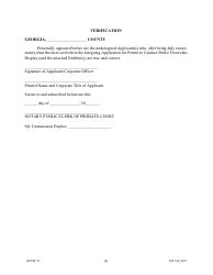 Form GPCSF31 Application for Permit to Conduct Public Fireworks Display - Georgia (United States), Page 6