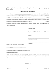 Form GPCSF31 Application for Permit to Conduct Public Fireworks Display - Georgia (United States), Page 8